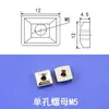 Conexión de accesorio para brazo robótico Bloque L M4M5 orificio único doble orificio tuerca 1818 perfil de aluminio accesorios de fijación