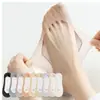 Calcetines invisibles de verano para mujer, de seda fina, antidesgarros, de caña baja, de algodón, absorbentes del sudor, antideslizantes y de tacón alto.
