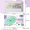 Pintura Artística Juego de Pinturas de Acuarela Sólida para Niños Juego de Pinturas de Acuarela Sólida Perlada de 36/48/72 Colores