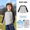 Camiseta de Manga Larga de Algodón Puro para Niños Europeos Derecha 2026 Nueva Ropa Infantil Estilo Primavera y Otoño Niños Bebé Niño Pequeño Atuendo de Otoño Superior de Moda