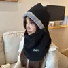 Gorro Grueso de Invierno para Mujer con Forro de Felpa, Cortavientos y Calentador de Cuello Integrado para Ciclismo al Aire Libre Fábrica