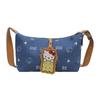 Bolsa de Axila Jeans Estampada, Leve e Fashion Ins Estilo Preguiçoso Versátil Bolsa de Ombro para Mulheres ao Sair
