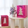 Muñeco de Juguete de Cuero Grande para Vacaciones Bolso de Mano con Flores Moda Popular de Internet Creativo Bolsa de Regalo de Flores Rojo Rosa