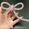 Grampo de Cabelo Laço Amarrado Transfronteiriço Luxo Super Brilhante Full Diamond Cordão de Laço Broche
