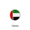 Insígnia de metal com bandeira dos Emirados Árabes Unidos transfronteiriça acessórios de vestuário presentes adesivos para celular fabricantes de origem atacado personalização