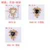 Material de aleación coreano incrustado amor cristal diamante hebilla accesorios diy ropa zapatos bolsa colgante accesorios