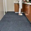 Felpudo Personalizado de Doble Raya Comercial Cortable Gamuza Alfombrilla de Siete Rayas Alfombra de Bobina Suelo