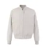 Jaqueta com Design Desconstruído Corte Triângulo Invertido Comércio Transfronteiriço Jaqueta para Homens e Mulheres Lavada Desgastada Curta Larga Gola de Baseball Top