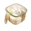 Set de Caja de Condimentos para Cocina Casera, Frasco de Condimentos Integrado con Múltiples Compartimentos para Sal, Glutamato Monosódico, Pimienta y Condimentos