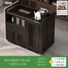 Mesa de té móvil, mesa de té pequeña, gabinete de té para el hogar con ruedas, carrito de té, mesa de té Kung Fu, tetera, juego de bandeja para juego de té integrado