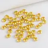 Chapado en cobre con oro de 18 quilates, cuentas espaciadoras en forma de disco, cuentas espaciadoras en forma de engranaje, cuentas espaciadoras, cuentas sueltas, suministros para hacer joyería DIY para pulseras
