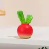 Rabanete Fofo Pequeno Simulação de Rabanete Enfeite Artesanato de Resina Decoração de Carro Decoração de Mesa de Escritório Fábrica de Origem