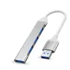 Concentrador USB 3.0 de 7 puertos, concentrador divisor uno a siete, extensor de alta velocidad para computadora portátil de cuatro puertos