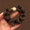 Scrunchie de rede retrô de alta qualidade, elástico de cabelo versátil oversized estilo coreano, acessório de cabelo de alta elasticidade para outono e inverno