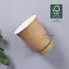 Taza de Papel Biodegradable Taza Desechable para Café