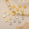 Atacado 18K Alta Retenção de Cor Artesanal Trançado Sólido Redondo Pingente da Fortuna DIY Pulseira Colar Pingente