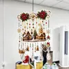 Campanilla de viento navideña de producto nuevo transfronteriza, campanilla de viento pintada de Navidad para atrapar el sol S