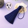 Nudo chino borla pendiente de oreja pendientes marcapáginas diy colgante de abanico de oreja para colgar accesorios de ropa cheongsam Hanfu material