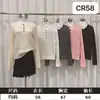 Suéter de Malha Macio e Quente de Lã e Caxemira com Botões, Gola Redonda Henley, Confortável, Simples, Manga Curta ou Longa