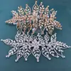 Novo Adorno de Cabeça para Noiva Folhas de Strass Feitas à Mão Faixa de Cabeça de Luxo Acessível Acessórios Cortados para Vestido de Noiva Dz301
