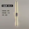 Iluminación LED de Pared Minimalista Moderna al por Mayor Transfronteriza, Diseño de Tira Larga, Cálida y sin Deslumbramiento, Luminaria de Aluminio Versátil