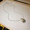 Collar Colgante de Cadena Geométrica Simple Estilo Coreano Moda Personalidad Minimalista Cadena para Suéter Joyería de Nicho de Alta Gama para Mujeres