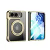 Adecuado para iPhone Duo, funda con soporte giratorio de 360 grados electrochapado, funda magnética para teléfono, funda Magsafe con protector de pantalla y funda a prueba de caídas