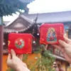 Montanha Jiuhua Especializada em Bolsas de Moedas Criativas, Bolsas de Armazenamento Culturais e Criativas, Bolsas de Embalagem Culturais e de Entretenimento, Pequenos Presentes, Porta-Moedas Zen, Sacos da Sorte
