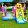 Dr. Castillo Inflable con Tobogán Tema Perro Cerdo Trampolín Inflable Fábrica Educativa para Niños Venta Directa en Stock