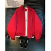 Jaqueta bomber Harrington estilo americano azul marinho para homens, adequada para primavera e outono, corte limpo, com design triplo (resistente à água, ao vento e à sujeira), gola alta e comprimento curto