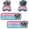 Pegatina Magnética Personalizada para Parachoques de Coche Reflectante Gatito de Dibujos Animados Bolsa Emocional Pegatina Magnética de Panal para Conductor Novato