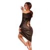 Lencería sexy vestido tubo sin espalda de dos vías con pecho fruncido top de tubo sexy pijama de seda de hielo ropa corta de lana 2207