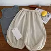 Calça Infantil 2026 Verão Novo Estilo Calça Jogger Casual Versátil para Meninos Calça Cropped Casual à Prova de Mosquitos para Meninas