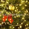 Guirnalda de luces LED de petardos para interiores de baja presión con control remoto, decoración navideña, cable verde de cobre.