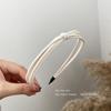 Corea del Sur Dongdaemun Temperamento Simple Nudo Temperamento Aro para Cabello Fino Elegante de Alta Gama Combinable para Exterior Diadema de Presión para Cabello Accesorios para el Cabello