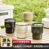 Taza de Café de Acero Inoxidable 304 para Acampar al Aire Libre con Tapa, Taza Portátil Antiescaldante, Taza Portátil para Beber, Taza de Té, Taza de Leche