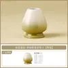 Tazón de Matcha Ondulado Degradado Verde del Fabricante, Soporte para Batidor de Té, Utensilios Japoneses de Cerámica para Matcha, Batidor de 100 Púas, Juego de Brochas para Mezclar
