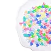 Accesorios populares para manicura de trébol artificial estilo caricatura, mini tachuelas florales de color sólido versátiles, accesorios de resina