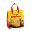 Bolsa de Regalo de Empaque de Durian No Tejida al por Mayor, Bolsa Térmica tipo Satchel para Llevar, Bolsa de Empaque para Té de Leche con Papel de Aluminio y Logo Imprimible