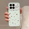 Adequado para capa de celular Xiaomi Redmi K100 Pro/K100 Pro Max, cobertura total, para mulheres, com um design fresco de bolinhas e estrelas