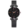 2019 Nuevo estilo reloj magnético para mujer estilo coreano simple moda Cielo Estrellado reloj de cuarzo tremolo reloj de mujer