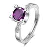 Anillo japonés y coreano más vendido para mujer, anillo ajustable de moissanita con cabeza de vaca de cintura pequeña, directo de fábrica en stock