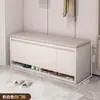 Banqueta para Sapatos de Hall de Entrada para Casa, Sapateira Simples Integrada com Função à Prova de Poeira, Banco Pequeno Tipo Armazenamento para Trocar Sapatos
