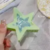 Pinza para el Cabello de Estrella de Cinco Puntas Colorida Y2K Dopamine Girl Pinza para el Cabello de Acetato Empalmado Accesorio para el Cabello de la Parte Posterior de la Cabeza de Niña Pinza de Tiburón