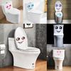 Mtt1004 Divertida Cara Sonriente Pegatina para Inodoro - Sin Sacar la Lengua - Pegatina para Baño y WC - Se Puede Pegar en Cualquier Lugar