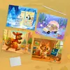Nuevo Espectáculo de Vida Animal 3D para Niños Arte de Rascar Graffiti Creativo Libro para Rascar Aventura Submarina Caperucita Roja Libro Ilustrado