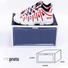 Caixa de Armazenamento de Sapatos Transparente Extra Grande com Abertura Lateral, Feita de Plástico PP, Armário de Sapatos Dobrável, Solução de Armazenamento de Sapatos, Direto do Fabricante