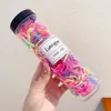 Lindo Set de Gomas para el Cabello para Niños que No Dañan el Cabello, Bandas Elásticas de Alta Elasticidad para Niñas y Bebés, Cuerdas Pequeñas para el Cabello del Tamaño de un Pulgar