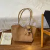 Shuai Mijia Bolsa de Ombro Única de Grande Capacidade para o Dia a Dia Feminina Novo Estilo Outono 2026 Cor Sólida Simples Elegante Alta Aparência Bolsa Tote