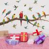 Venta Directa de Fábrica Sucursal Pegatinas de Pared de Pájaros Loro Dormitorio Sala de Estar Oficina Colibrí Pared de Fondo Decoración de Sofá Pegatinas de Pared